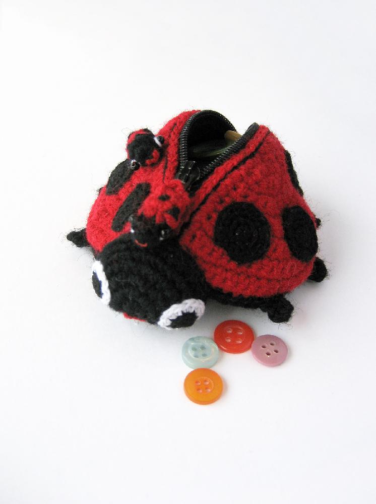 Lola The Ladybird - Amigurumi Coin Purse