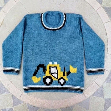 Construction Digger on a Sweater