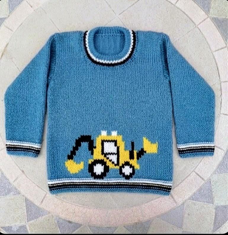 Construction Digger on a Sweater