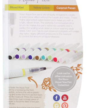 Tonic Studios Nuvo Aqua Flow Pens 3/Pkg - Woodland Walk
