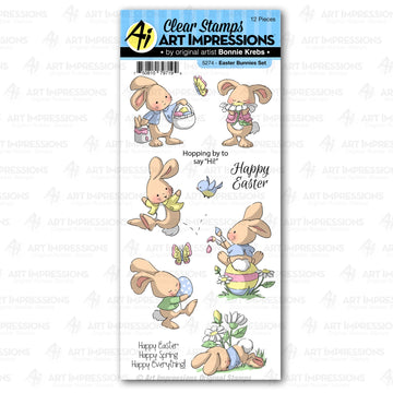 Art Impressions Easter Clear Stamp - Easter Bunnies