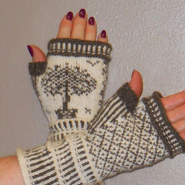 Topiary Fingerless Mitts