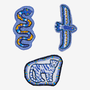 DMC X Il Est Un Air - Animal Embroidery Patches Pattern - PAT1915 - Downloadable PDF