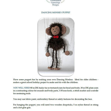 Monkey Puppet Marionette