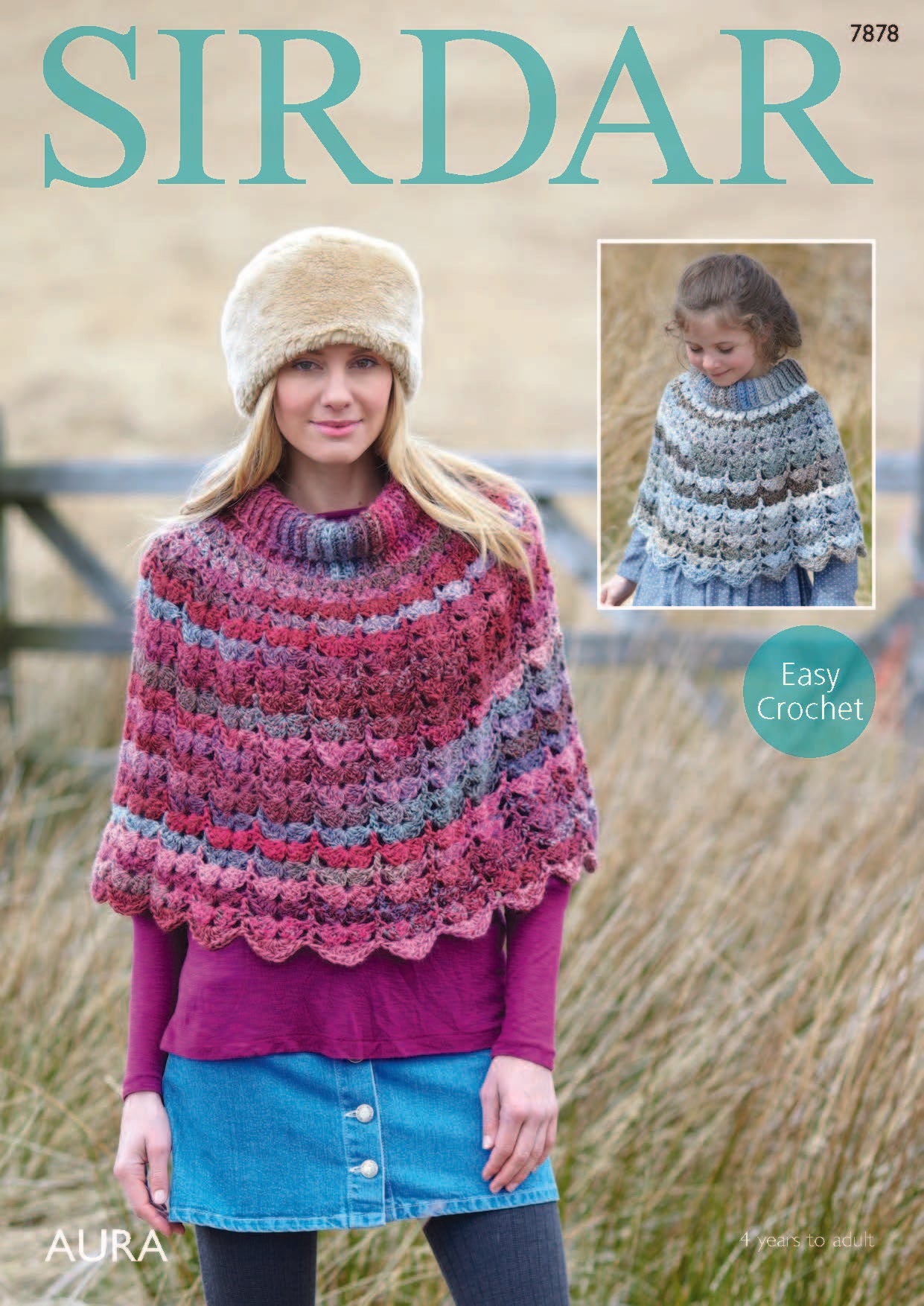 Ponchos in Sirdar Aura - 7878 - Downloadable PDF