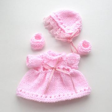 Easy 6.5 inch dolls Dress knitting pattern