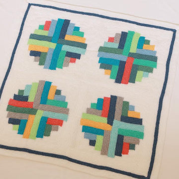 Portholes Log Cabin Blanket