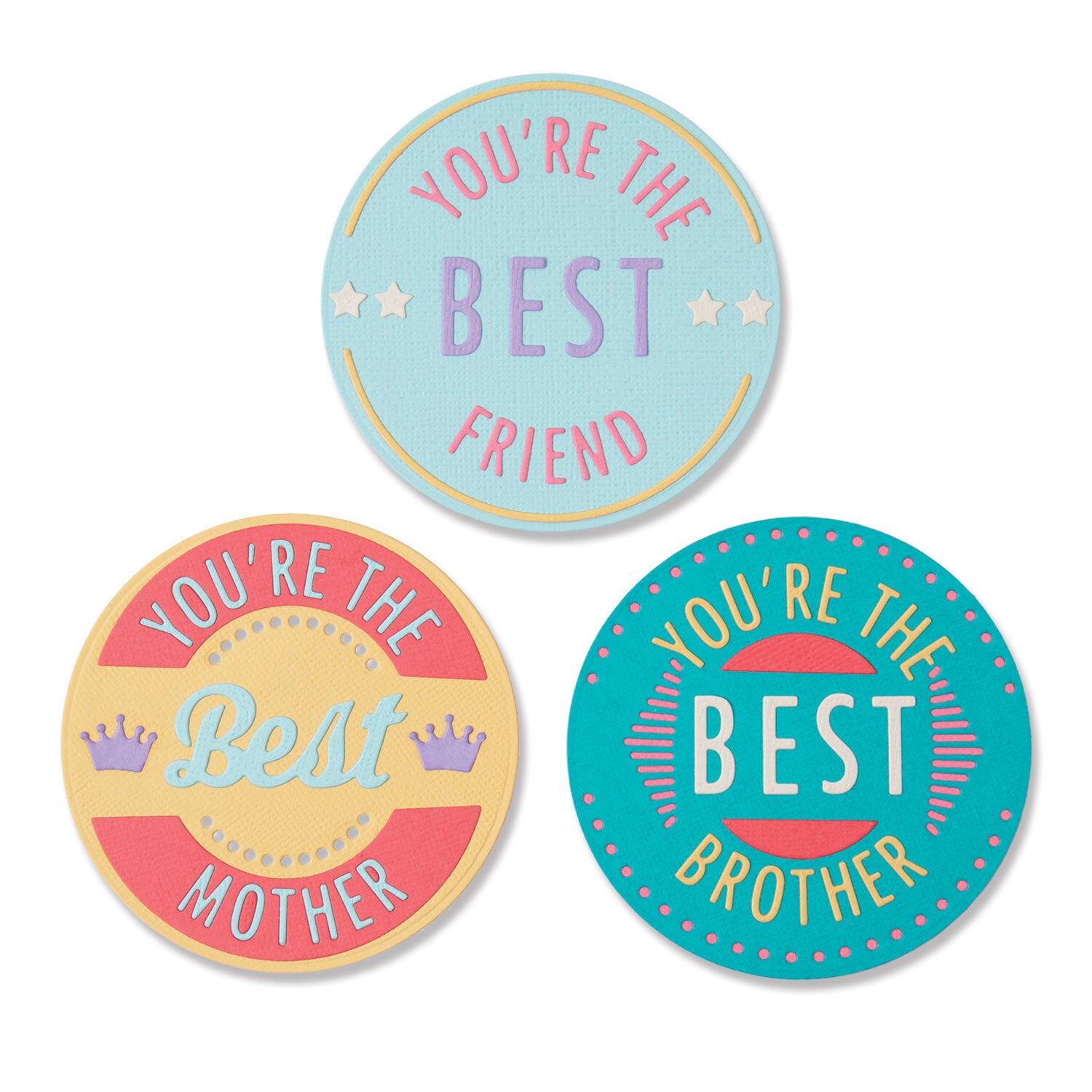 Sizzix Thinlits Die Set 18PK - You're The Best by Jenna Rushforth