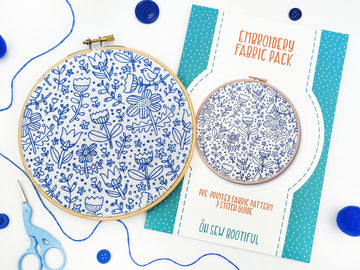 Oh Sew Bootiful Doodles Embroidery Pattern Fabric Pack