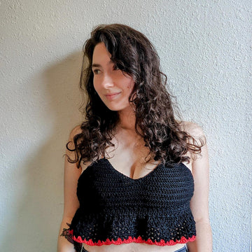 Crochet Halter Top Pattern Crochet Peplum Top Pattern Beginner Crochet Pattern Crop Top Crochet Pattern Lace Up Crochet Top Summer Pattern