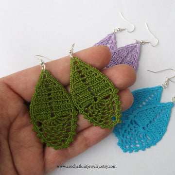 Drop lace earrings