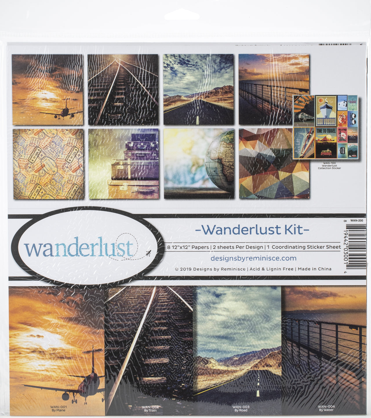 Reminisce Collection Kit 12"X12" - Wanderlust