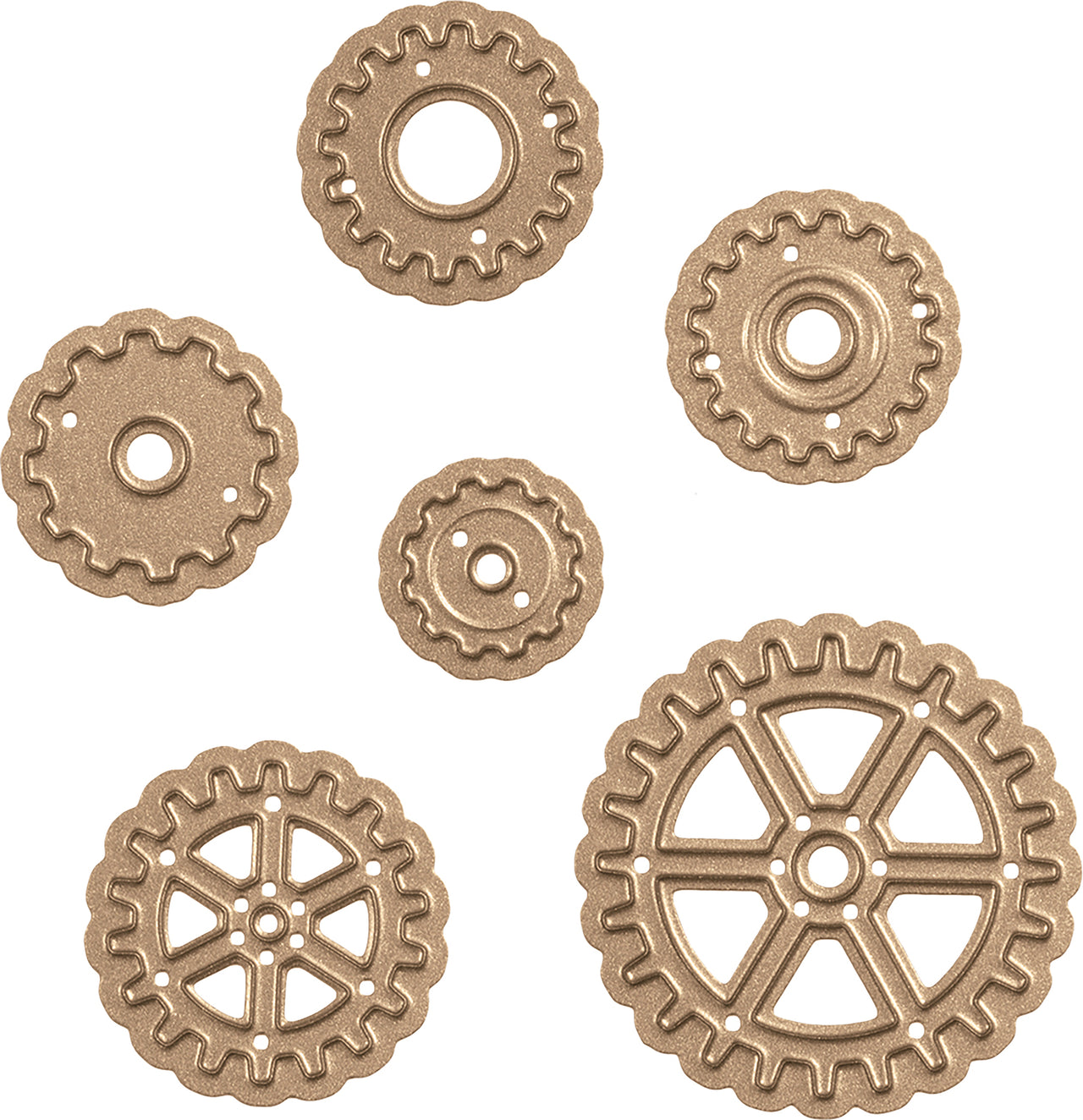 Spellbinders Shapeabilities Die D-Lites - Gears .6" To 1.4"