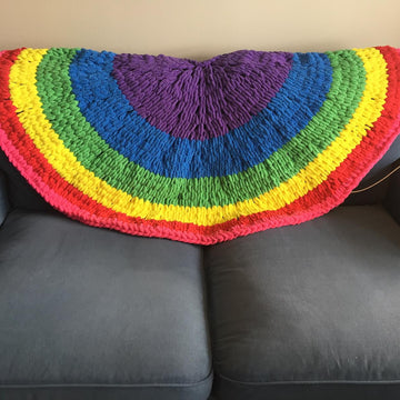 Rainbow Throw Blanket