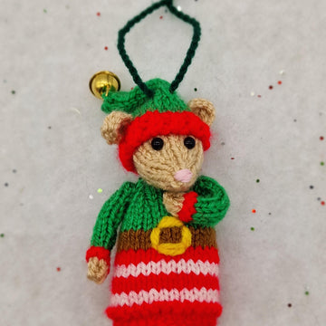 Christmas Mouse Shelf Sitter Bauble
