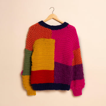 Made with Love by Tom Daley Patch It Up Patchwork Jumper - L/XL