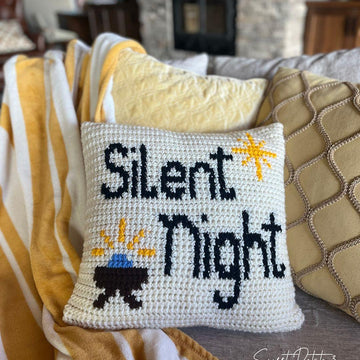 Silent Night Pillow Cover