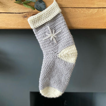 Herringbone Christmas Stocking