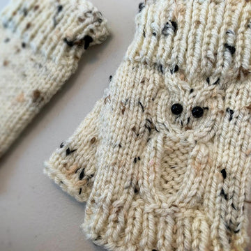 Fingerless Gloves – with OWLS! Includes How-to Video