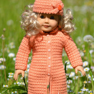 Peach Flower Doll Set