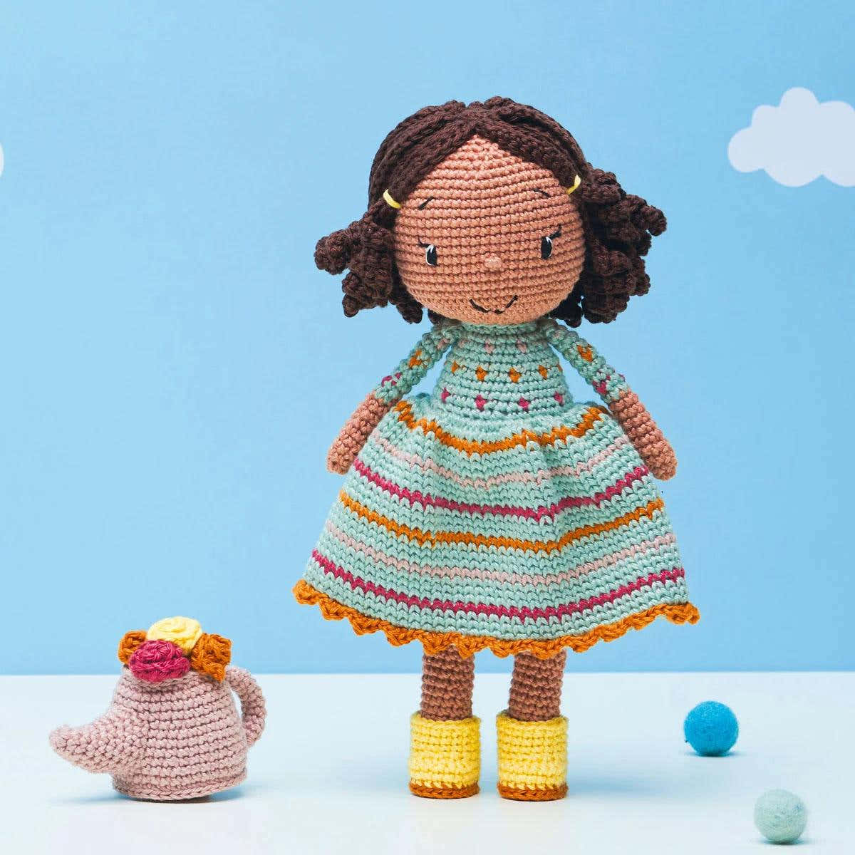 Gardener Girl Doll Crochet Pattern