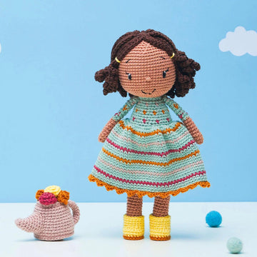 Gardener Girl Doll Crochet Pattern