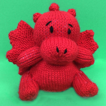 Dewi the Welsh Dragon choc orange cover / toy