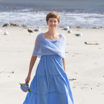 Knitting Pattern Lace Infinity Bride Shawl