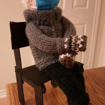 Knitted Bernie Sanders Doll