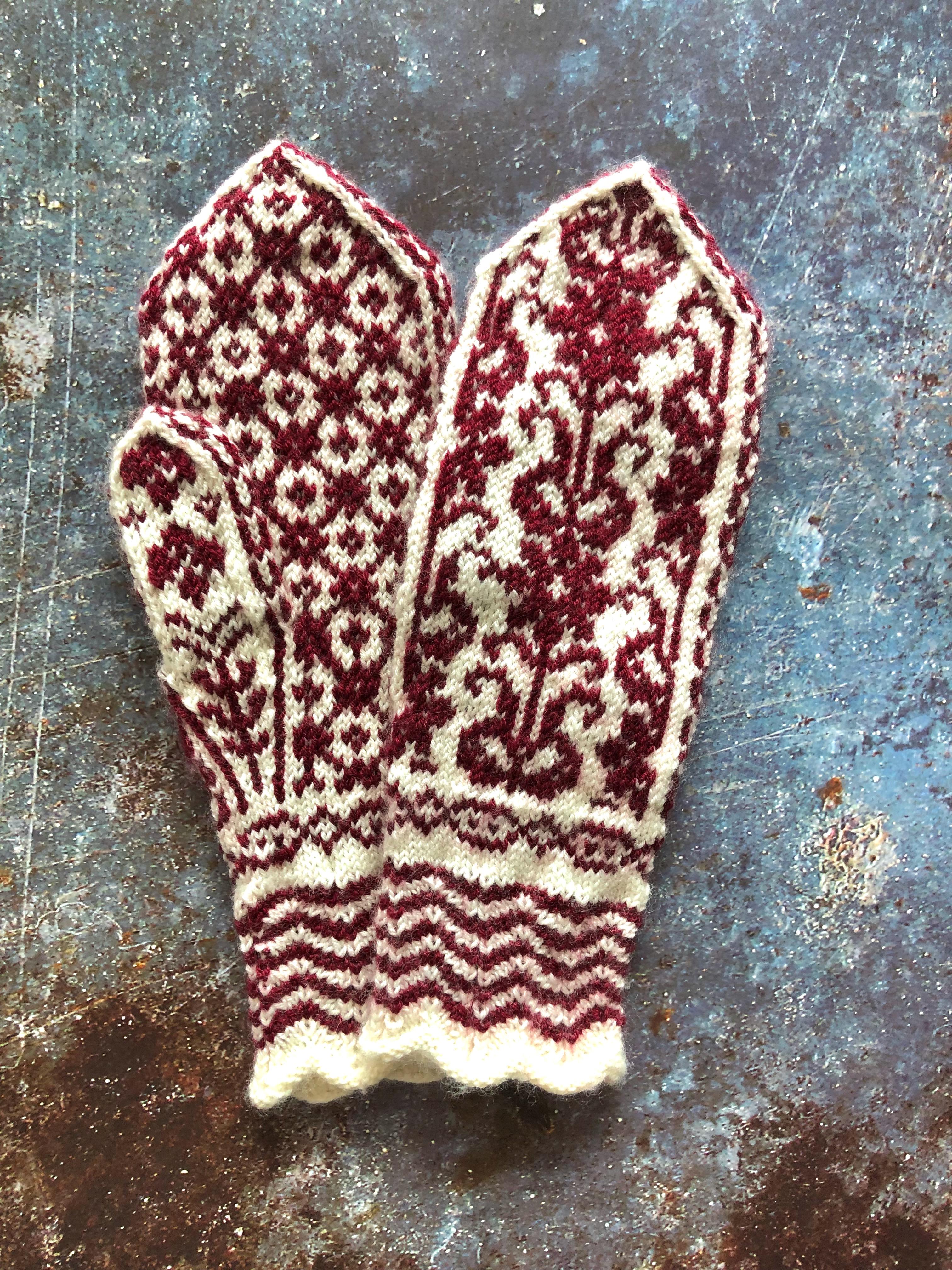 Flowers and Forests Selbu Mittens