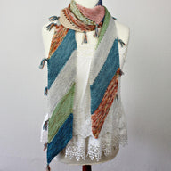 Scrappy Scarf / Perfect Stash-Busting Knitting Pattern
