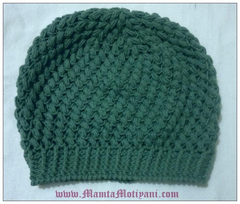 Crochet Slouchy Beret Beanie Pattern Unique & Easy
