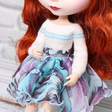 Sweater & hat bunny for Blythe