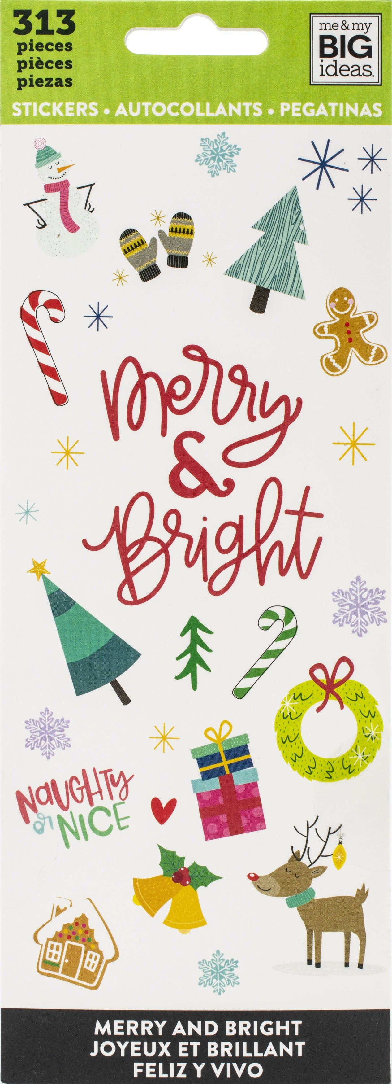 Happy Planner Sticker Sheets 8/Pkg - Merry And Bright, 313/Pkg