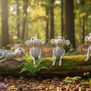 Crochet Pattern Monkey Momo, The Little Jungle Explorer