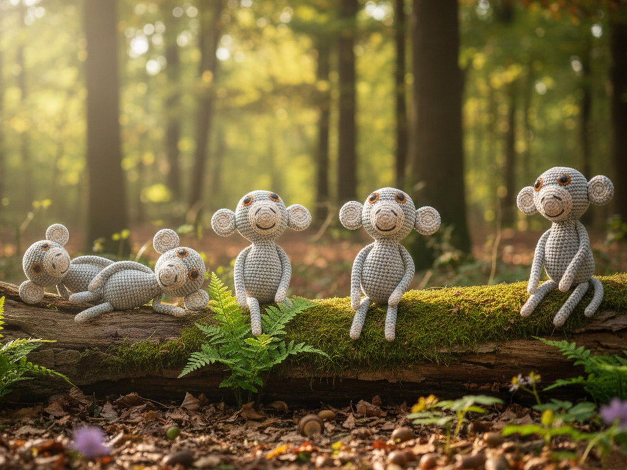 Crochet Pattern Monkey Momo, The Little Jungle Explorer
