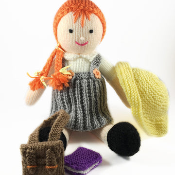 Annabelle schoolgirl doll knitting pattern 19019