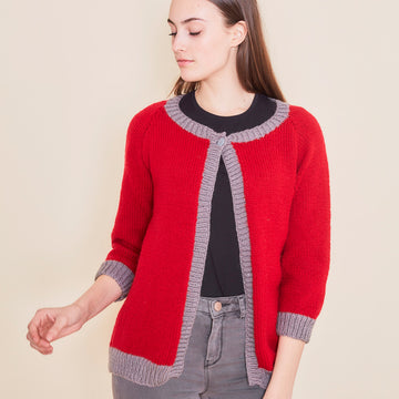 "Swing Cardigan" - Free Cardigan Knitting Pattern For Women in Paintbox Yarns Simply Aran