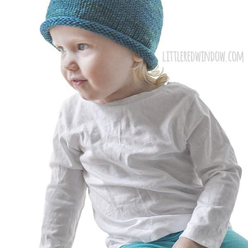 Easy Rolled Brim Baby Hat