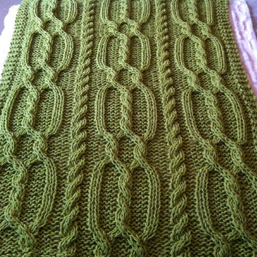 Snuggly Cable Blanket