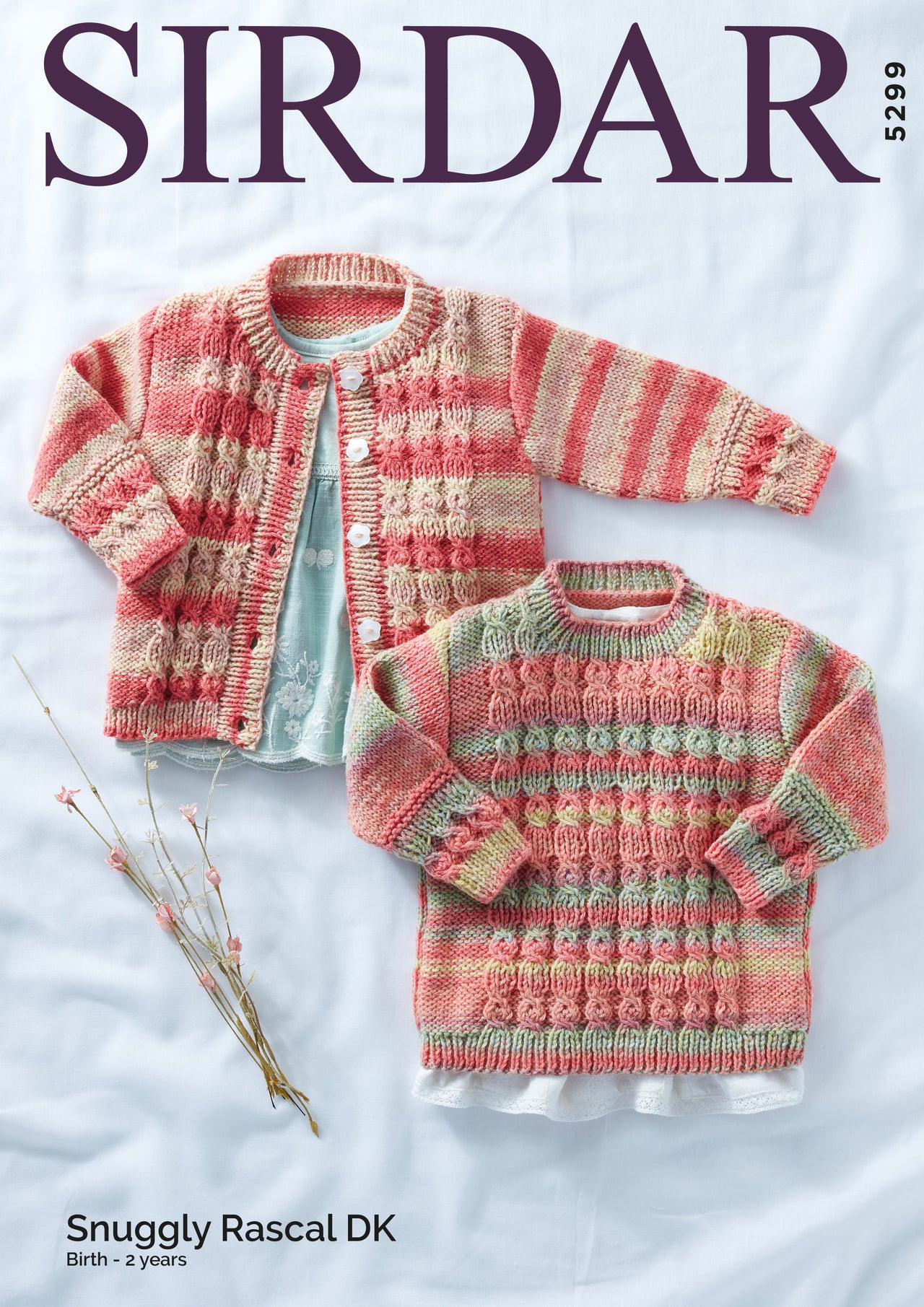 Cardigan & Jumper in Sirdar Snuggly Rascal DK - 5299 - Leaflet