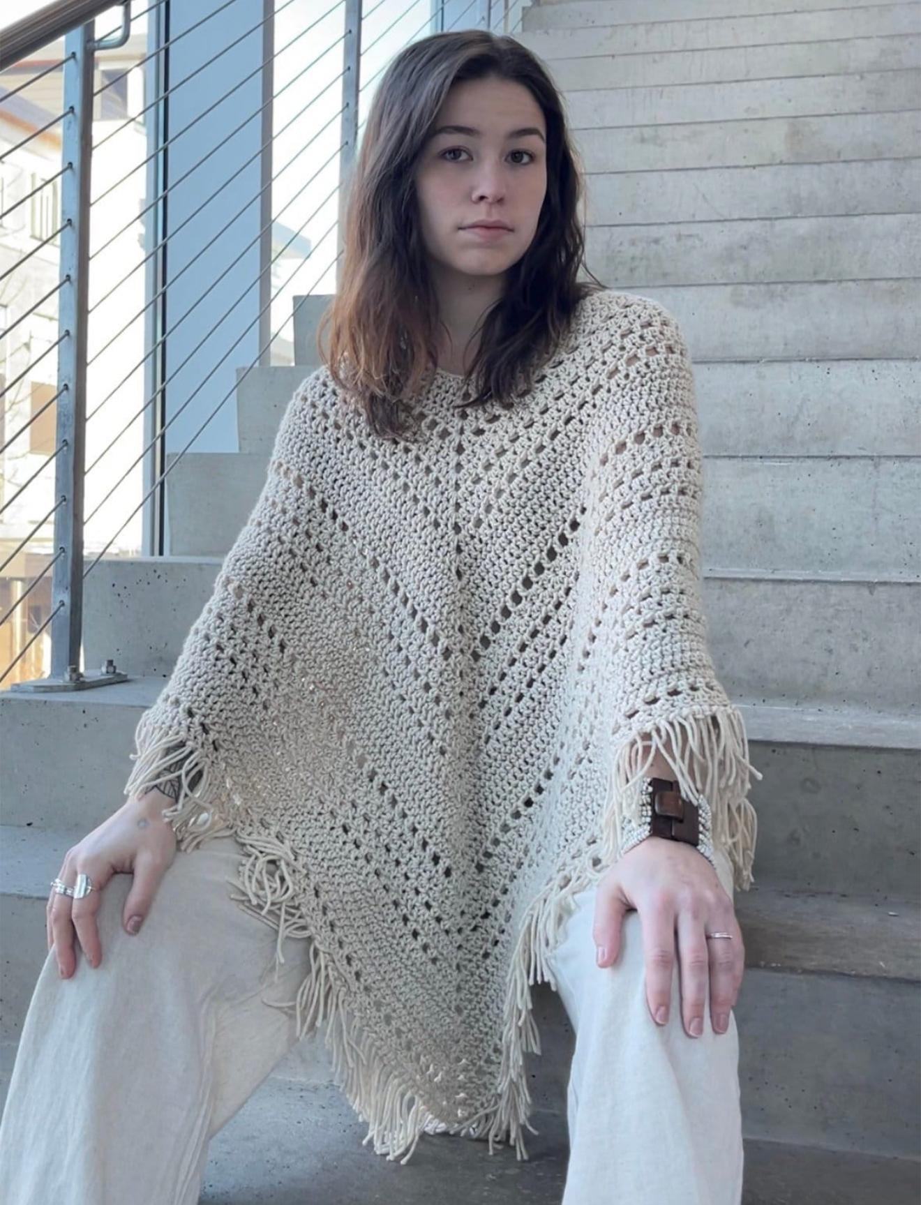 Boho Poncho Crochet Pattern
