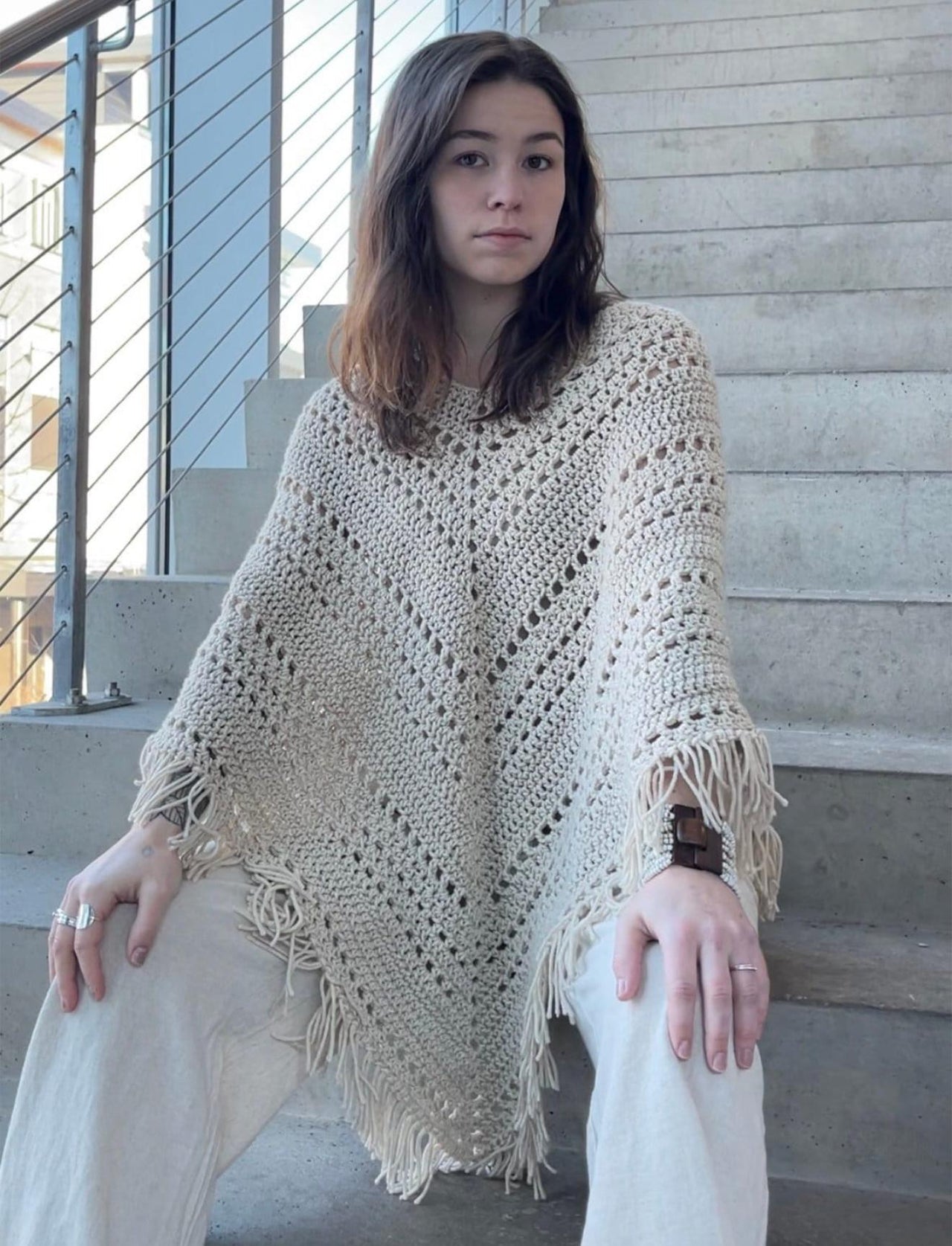 Boho Poncho Crochet Pattern