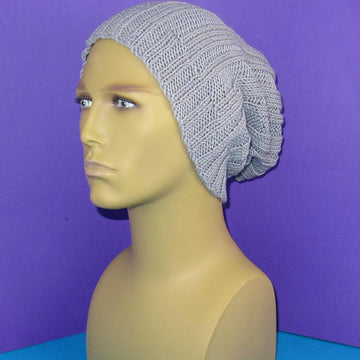 Rib Pattern Super Slouch Hat