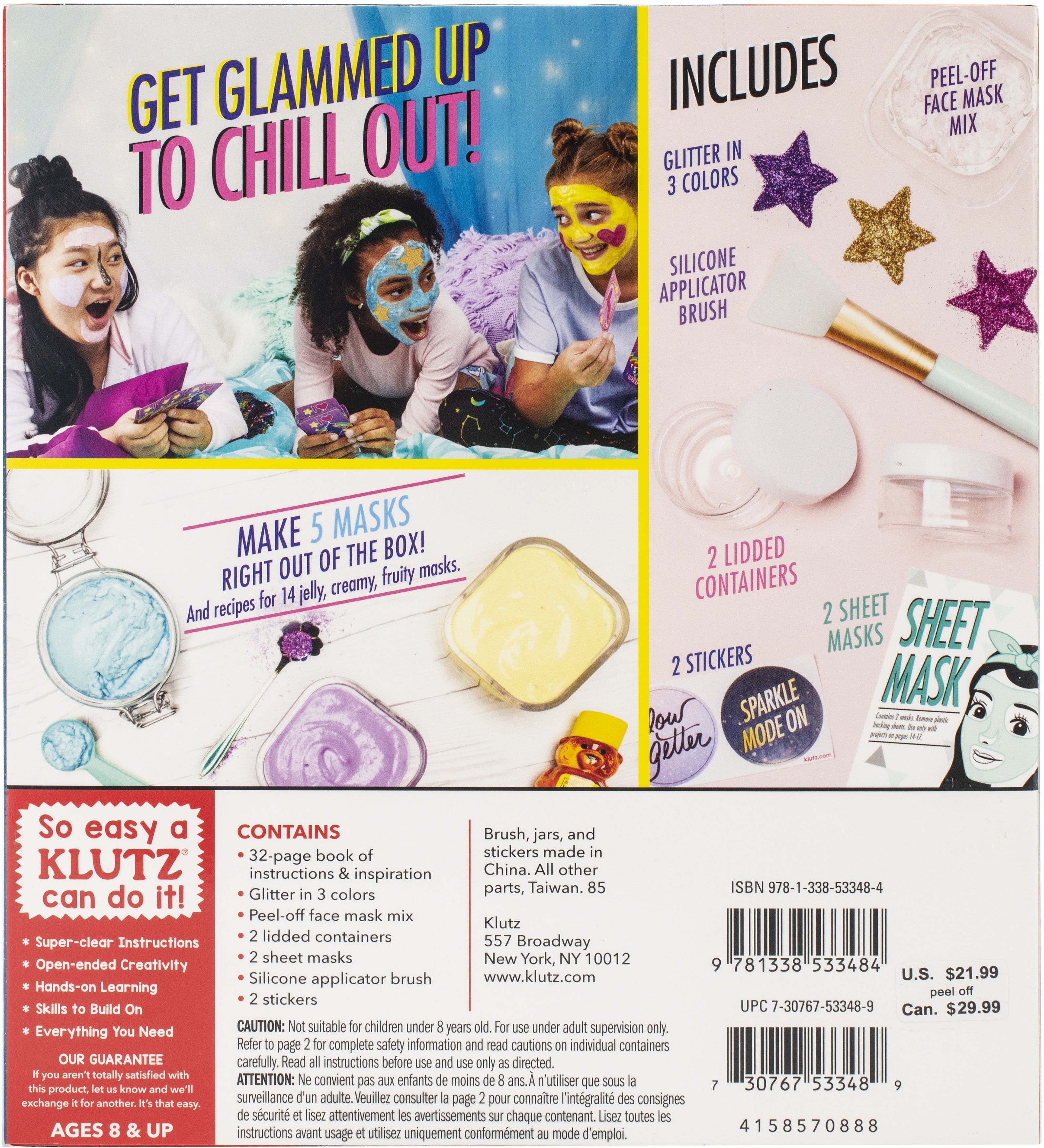 Klutz Make Your Own Glitter Face Mask - 585697