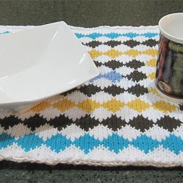 KGeometry Placemat: Rectangle with 99 Rhombuses