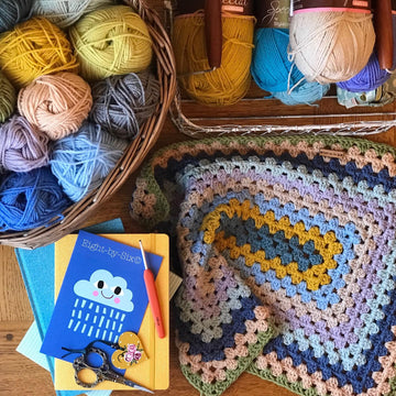Making Waves Rectangle Granny Blanket