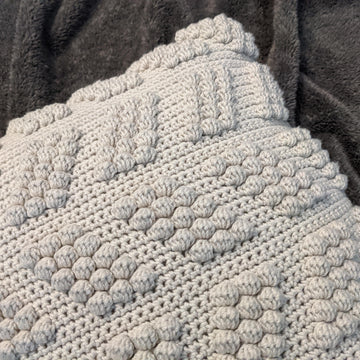 Bobble Waves Crochet Cushion Cover Pattern