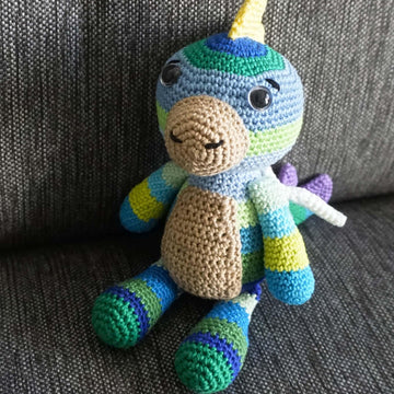 Crochet pattern dragon Kunterbunt