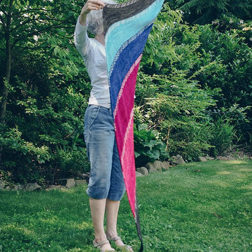 Finley Breese Morse Code Shawl